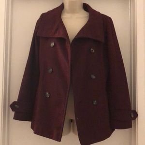 Thread & supply Burgundy coat size S